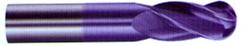30 deg Helix - Premium Fine Grain Carbide - Center Cutting