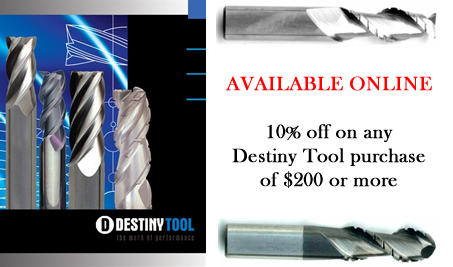 destiny tool end mills