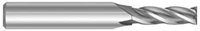 4 FLUTE HIGH SPEED STEEL MINI END MILLS WITH 3/16 SHANKS - CENTER CUTTING - REGULAR LENGTH