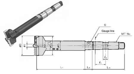 Super Drill Flat Head Morse Taper Shank Set for Oil Hole Adapter