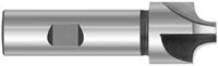 HIGH SPEED STEEL 4 FLUTE CORNER ROUNDING END MILLS WITH METRIC RADIUS