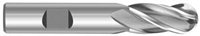 HIGH SPEED STEEL DOUBLE END 4 FLUTE END MILLS - CENTER CUTTING